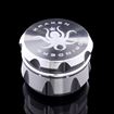 Kraken Grinders - 4 Part Diamond Ridge Grinder Silver